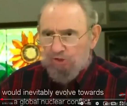 El Comandante Fidel Castro opinó  sobre una posible guerra entre EEUU e Israel vs Iran